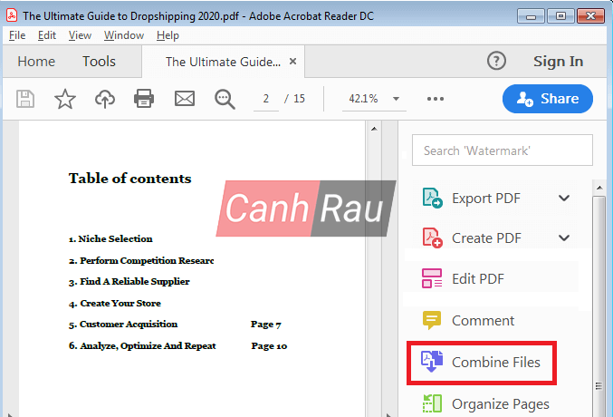 Phần mềm ghép nối file PDF hình 6