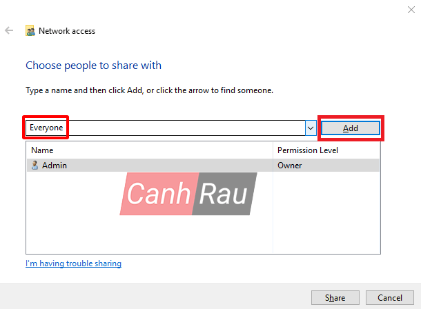 Cách share thư mục file trong Windows 10 hình 3