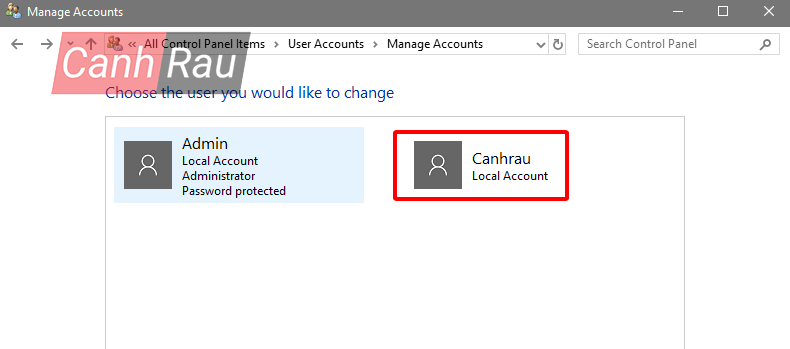 Cách xóa tài khoản User Account trên Windows 10 hình 6
