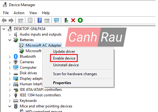 Mất biểu tượng pin trên taskbar Windows 10 hình 9