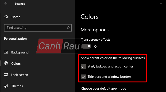 Cách bật Dark Mode Windows 10 hình 5