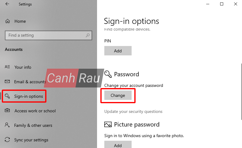 Cách xóa mật khẩu máy tính Windows 10 Hình 5