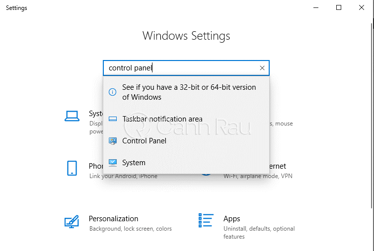 Hướng dẫn cách mở Control Panel trên Windows 10 hình 3