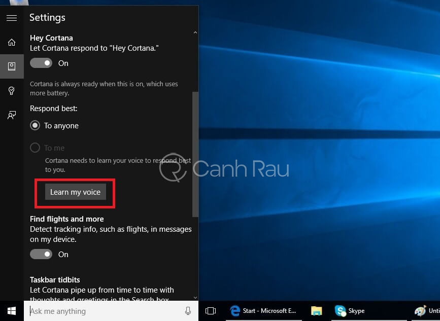 Hướng dẫn sử dụng Cortana trên Windows 10 hình 14