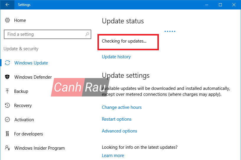 Cách update Windows 10 hình 2