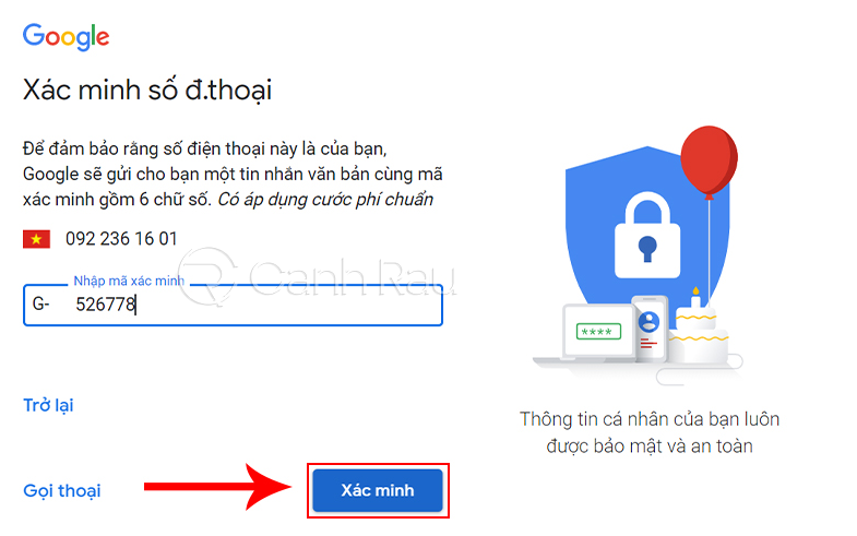 Hướng dẫn cách tạo địa chỉ Gmail mới hình 4