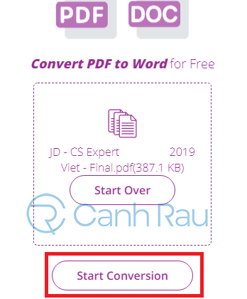 Phần mềm chuyển PDF sang Word không bị lỗi font hình 26