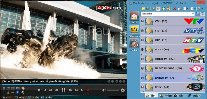 Phần mềm xem tivi trên PC hình ảnh nhanh nhất 2