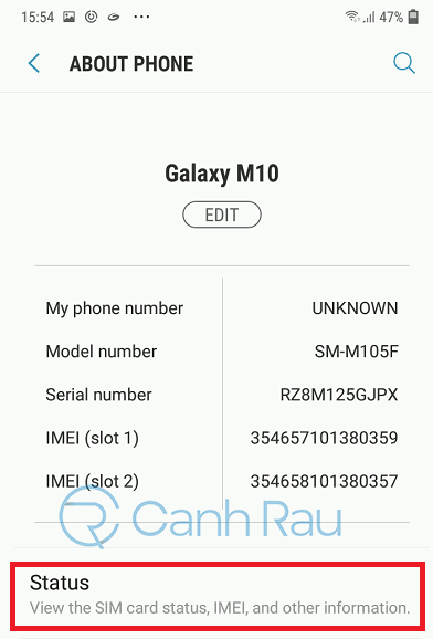 Cách check IMEI điện thoại Samsung hình 5