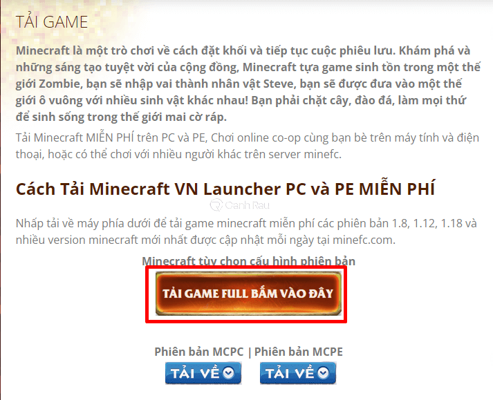 Cách tải Minecraft miễn phí hình 5