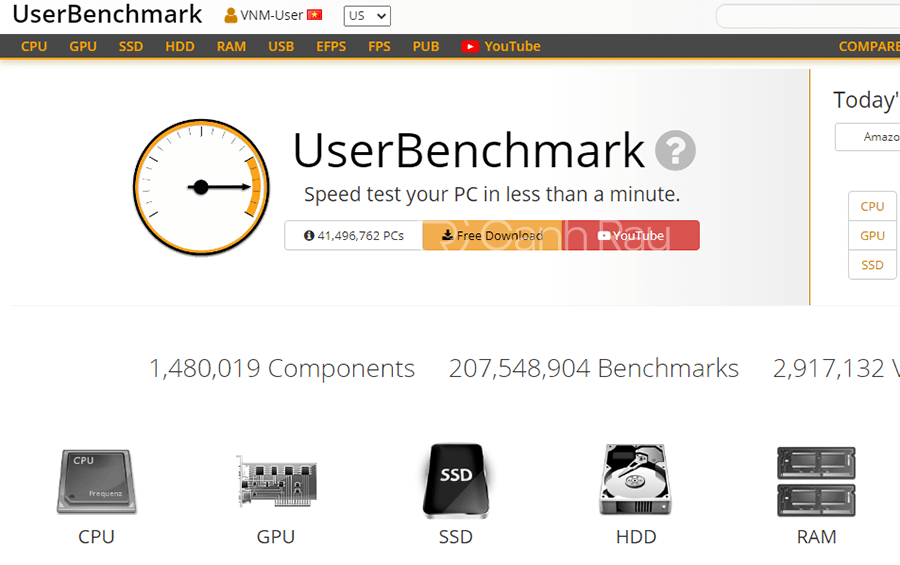Phần mềm benchmark để đo hiệu năng máy tính hình 3