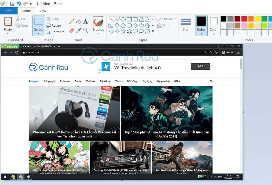 Cách chụp ảnh màn hình máy tính Windows 10 hình 2