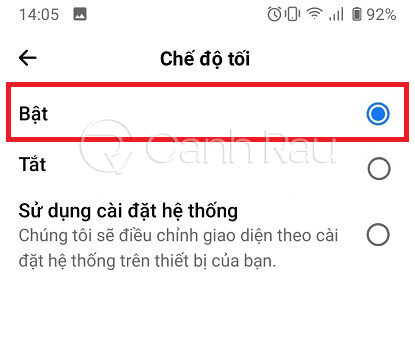 Hướng dẫn cách bật chế độ tối trên Facebook hình 3