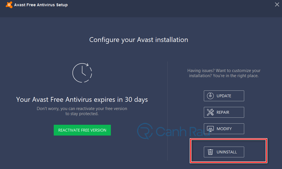 Cách gỡ cài đặt Avast Free Antivirus khỏi máy tính hình 20