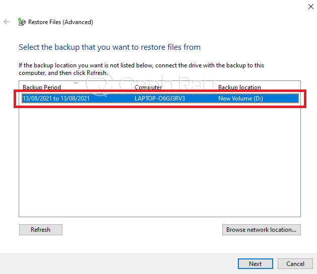 Hướng dẫn cách backup dữ liệu Windows 10 hình 15
