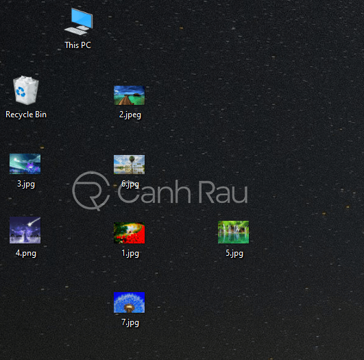 Hướng dẫn cách sắp xếp icon trên Desktop Windows 10 hình 1