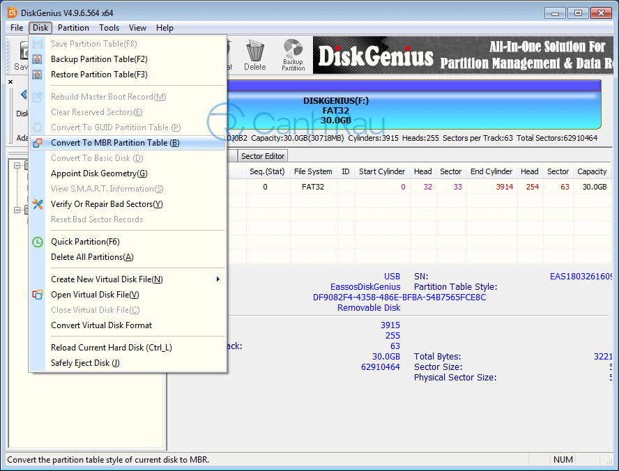 Sửa lỗi Windows cannot be installed to this disk. the selected disk is of the GPT partition style hình 3