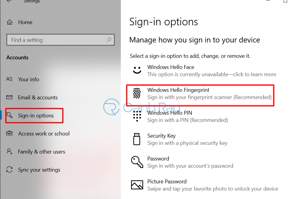 Hình 10 của Windows Hello là gì?