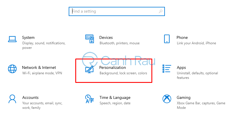Hướng dẫn cách cài đặt màn hình chờ máy tính Windows 10 hình 1