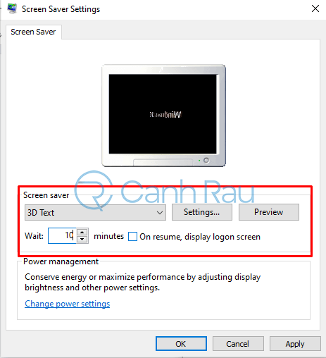 Hướng dẫn cách cài đặt màn hình chờ máy tính Windows 10 hình 4