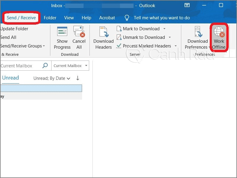 Hướng dẫn sửa lỗi Outlook không nhận mail hình ảnh 1