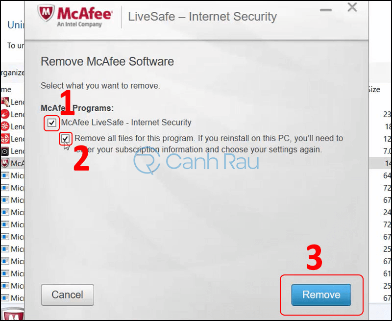 Hình 13 Phần mềm diệt vi rút Mcafee là gì