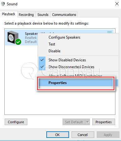 Sửa lỗi máy tính Windows 10 không nhận tai nghe hình 6