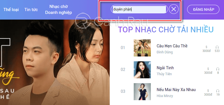 Cách đăng ký nhạc chờ Vinaphone hình 3