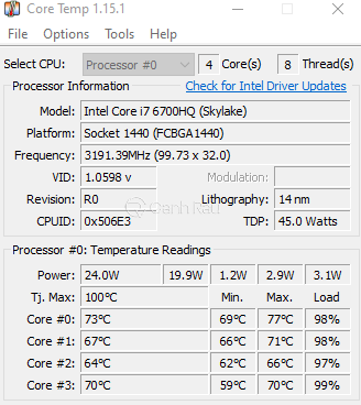 Phần mềm đo nhiệt độ CPU tốt nhất hình 5