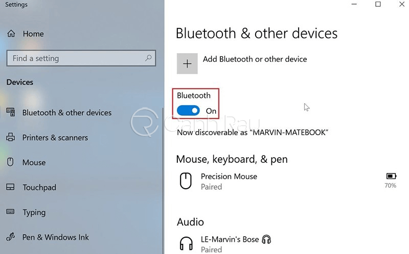 Sửa lỗi Laptop không nhận tai nghe Bluetooth hình 1