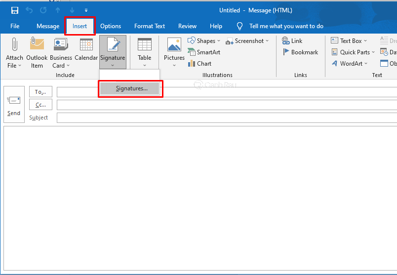 Hướng dẫn cách tạo chữ ký trong Outlook hình 13