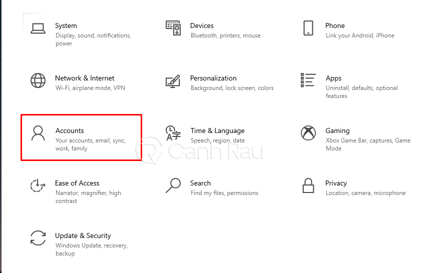 Hướng dẫn cách đổi mật khẩu máy tính Windows 10 hình 2