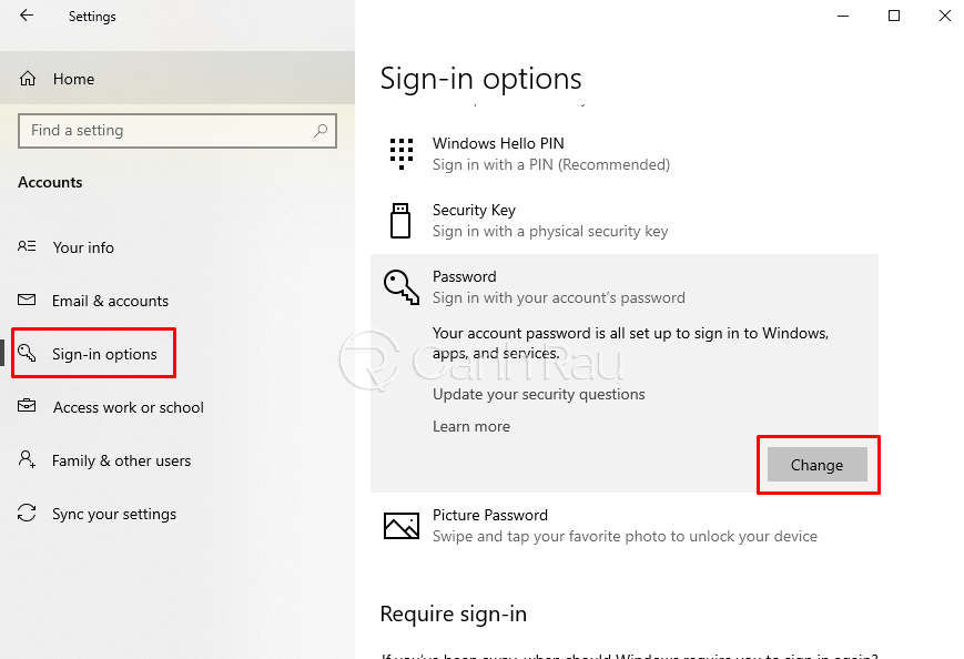 Hướng dẫn cách đổi mật khẩu máy tính Windows 10 Hình 3