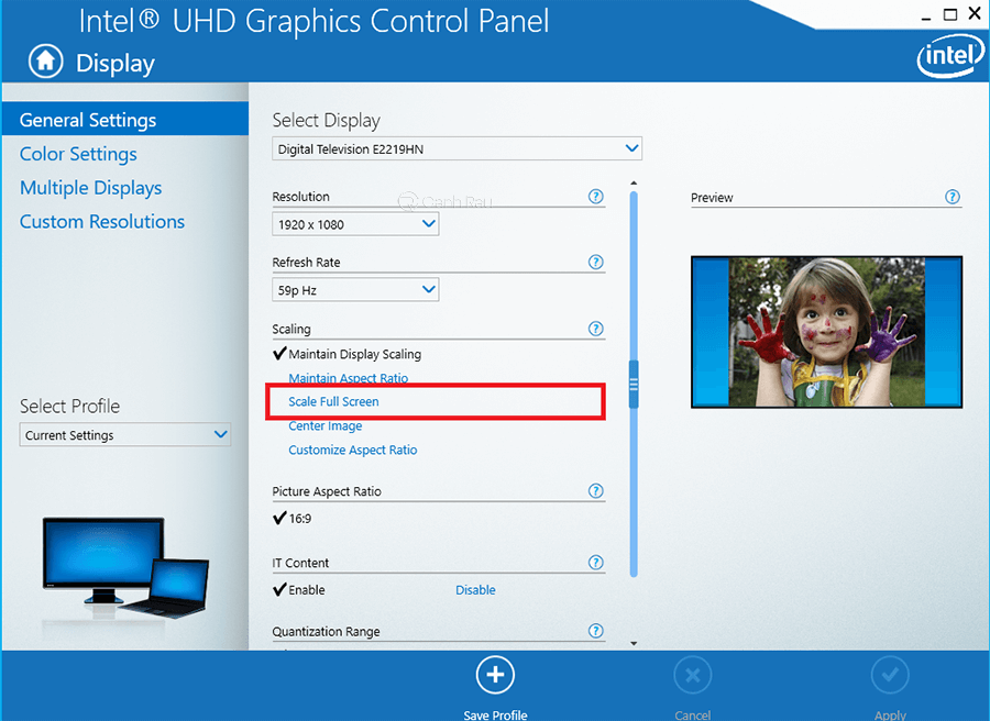 Hướng dẫn sửa lỗi vào game full màn hình Windows 10 image 7