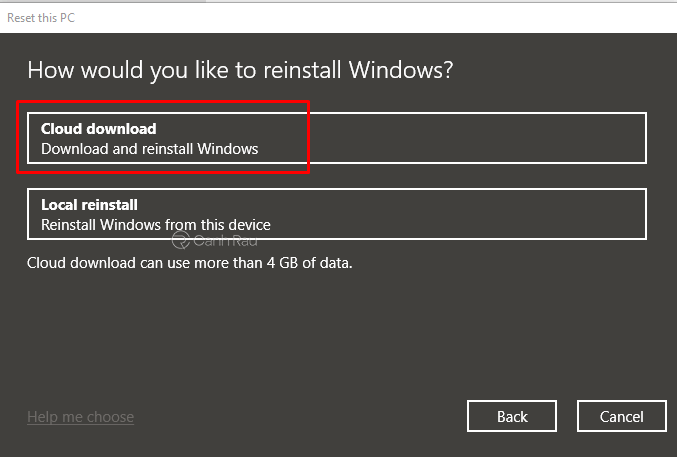 Cách cài lại Windows 10 hình 5