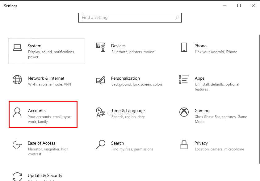 Hướng dẫn cách cài mật khẩu cho máy tính Windows 10 hình 2