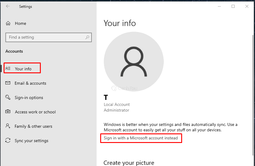 Hướng dẫn cách cài mật khẩu cho máy tính Windows 10 hình 3