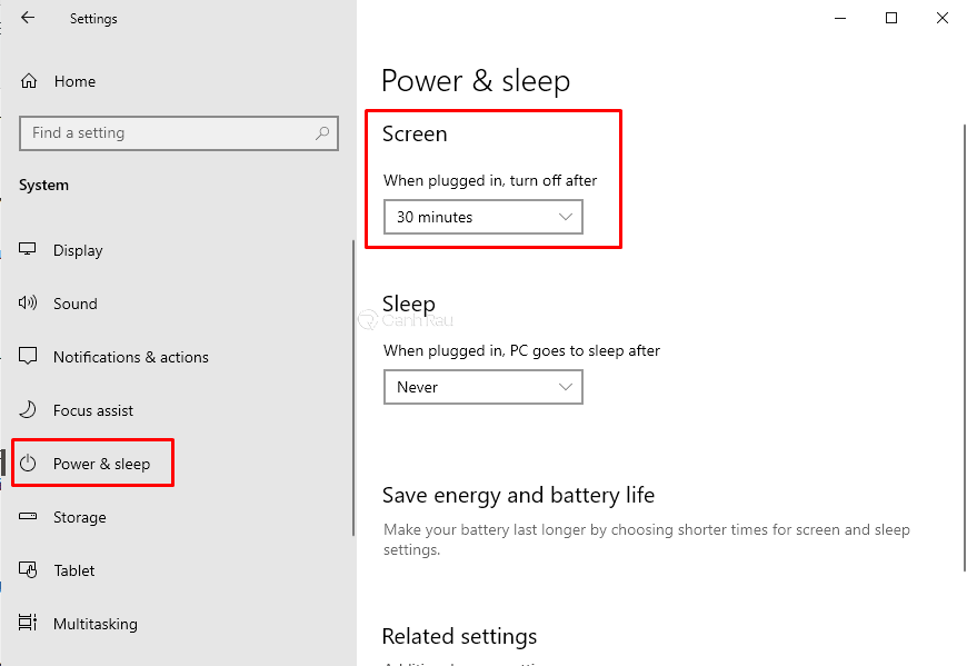 Hướng dẫn cách chỉnh thời gian tắt màn hình trong Windows 10