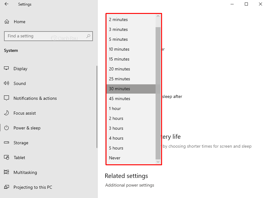 Hướng dẫn cách chỉnh thời gian tắt màn hình trong Windows 10
