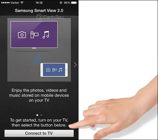Hướng dẫn cách kết nối điện thoại với tivi Samsung hình 7