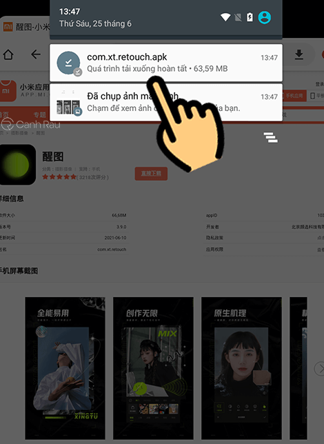 Hướng dẫn cách tải app Xingtu hình 3