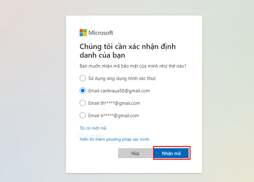 Quên mật khẩu đăng nhập Windows 10 hình 13