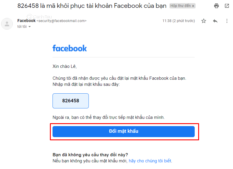 Cách lấy lại mật khẩu Facebook bằng mật khẩu cũ hình 10