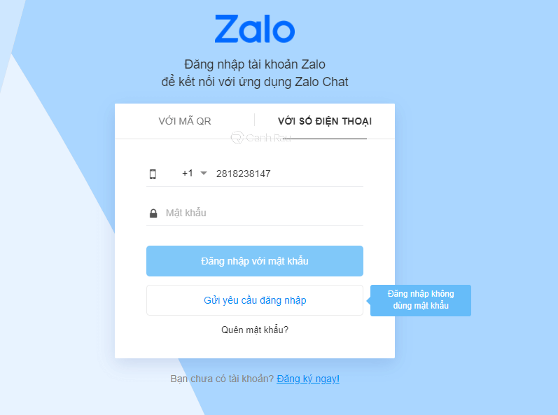 Hướng dẫn cách đăng ký Zalo không cần số điện thoại 7