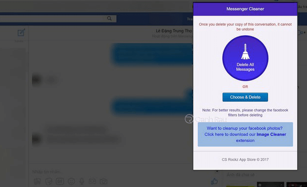Hướng dẫn cách xóa toàn bộ tin nhắn trên Messenger hình 2