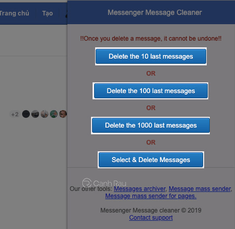 Hướng dẫn cách xóa toàn bộ tin nhắn trên Messenger hình 7
