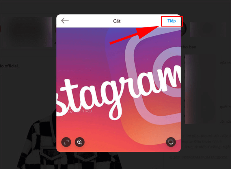 Hướng dẫn cách đăng bài lên Instagram bằng máy tính hình 5