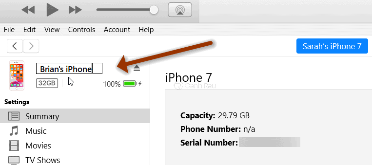 Hướng dẫn cách đổi tên iPhone hình 5