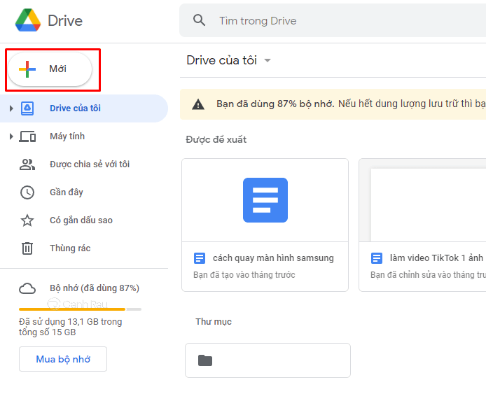 Cách tải video lên Google Drive hình 2