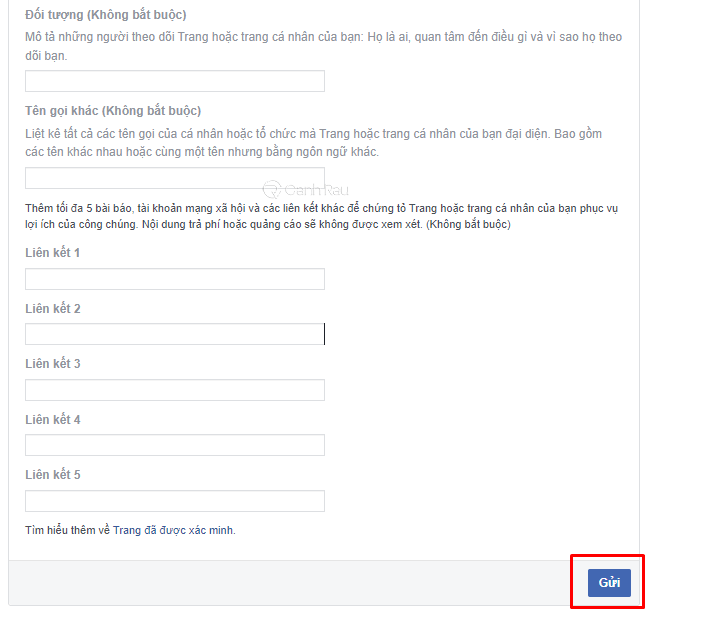 Hướng dẫn cách đăng ký tích xanh trên Facebook hình 6